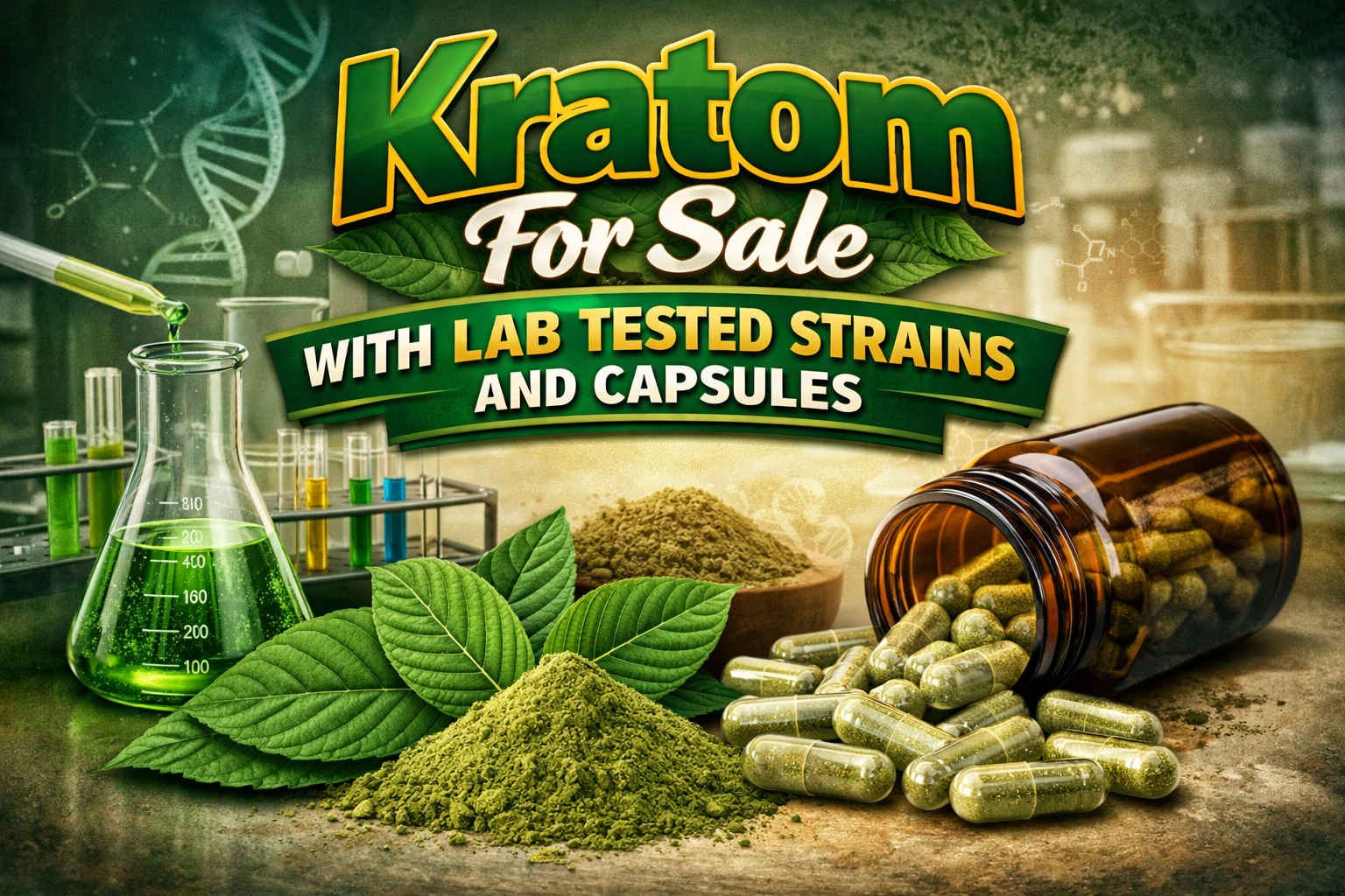 Kratom For Sale With Lab Tested Strains And Capsules